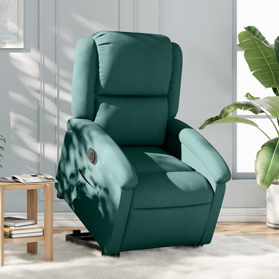zahrada-XL 3204194 Elektrické zvedací polohovací tmavě zelené textil