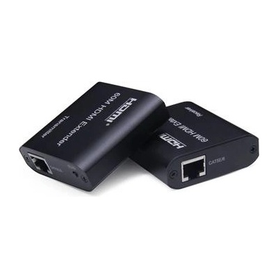 PremiumCord HDMI extender na 60m FULL HD 1080p přes jeden kabel Cat5e/ 6/ 6a/ 7, EDID nastavení khext60-7