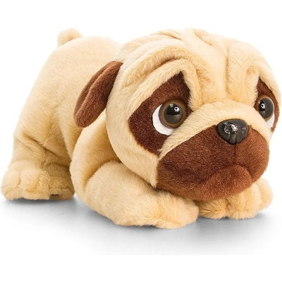 Keel Toys - Плюшено куче - Мопс легнал със звук - 26 см