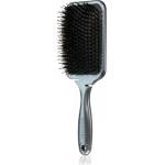 BrushArt Hair Boar bristle paddle hairbrush Четка за коса с косми от глиган Metallic Black