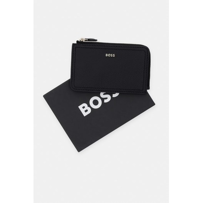 HUGO BOSS портфейл дамски от кожа Lenah Zip Cardholder (50563424)