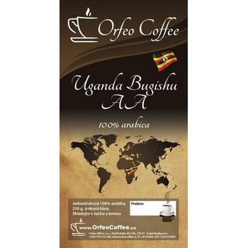 Orfeo coffee Uganda Bugishu AA 100% arabika 250 g
