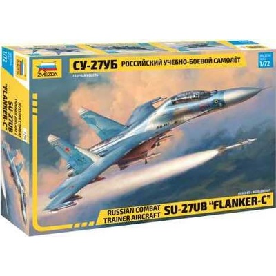 ZVEZDA Model Kit letadlo 7294 Sukhoi SU-27 UB Flanker-C 32-7294 1:72