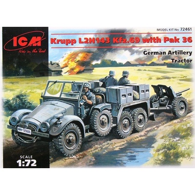 ICM Krupp L2H143 Kfz.69 with PaK36 gun 72461 1:72