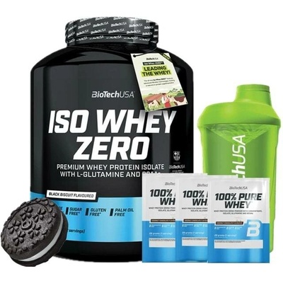 AKCE BioTech Iso Whey Zero 1816 g + ZDARMA Šejkr 600 ml + 3x vzorek