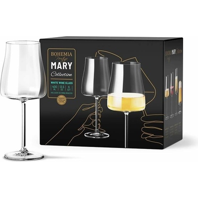 BOHEMIA PRESTIGE BOHEMIA PRESTIGE MARY POHÁR NA BIELE VÍNO 6 x 400 ml
