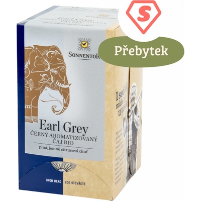 Sonnentor Vybraný Earl Grey Bio 18 x 1,5 g