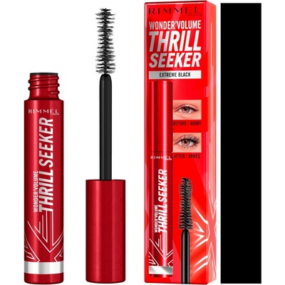 Rimmel London Thrill Seeker objemová a prodlužující řasenka Extreme Black 8 ml