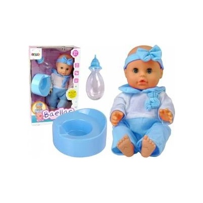 LEAN Toys Doll 30 cm Blue Bottle Nightie Drinks