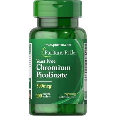 Puritan's Pride Chromium Picolinate 500 mcg [100 Таблетки]