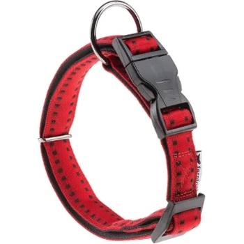 Ferplast Cricket - Регулируем нашийник за кучета с мека подложка, 35-50 см, /20 мм. червен
