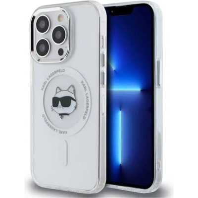 KARL LAGERFELD Калъф Karl Lagerfeld IML Metal Choupette Head MagSafe iPhone 13 - бял (3666339284121)