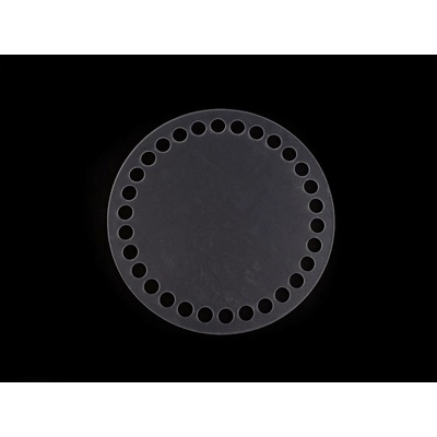 Plastové dno na háčkování / výrobu košíků Ø15 cm transparent 1 ks