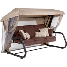 Patio Venezia Lux s moskytiérou, polštářky a bočními stolky H047-04PB 448549