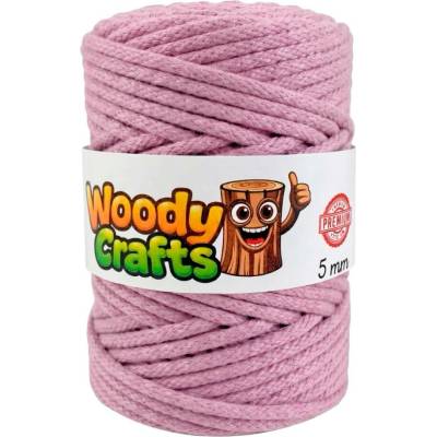Woody Crafts Woody PREMIUM 5 mm (100m) - Prachově růžová (Dusty pink)