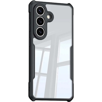 Samsung XUNDD Прозрачен Калъф за Samsung S26+ - TPU+Акрил, Airbag, 0.8mm ръбове, Черен, Протектор