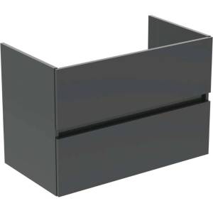 Ideal Standard Eurovit+ - Шкафче за умивалник, 55x80x44 см, 2 чекмеджета, лъскаво сиво R0263TI (R0263TI)