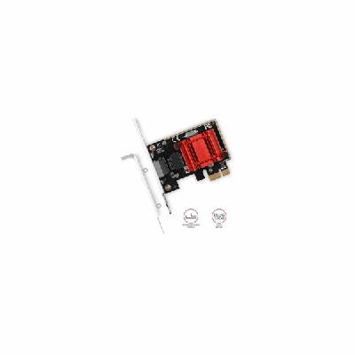 AXAGON PCEE-GIX, PCIe síťová karta - 1x Gigabit Ethernet port (RJ-45), Intel i210AT, PXE, vč. LP