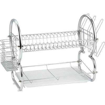 Muhler Сушилник за съдове 2 нива Muhler MR-5725CR - 56.5 x 25 x 38 см, сребрист (o-MUHLER 1004927)
