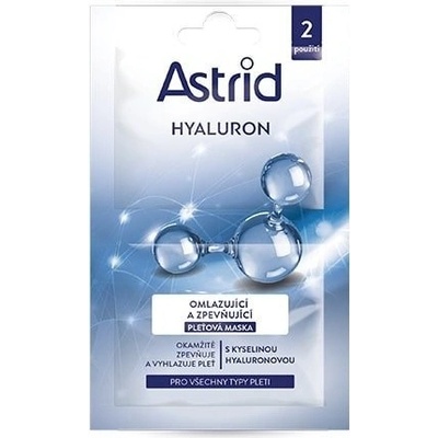 Astrid hyaluron Omadzujúca a spevňujúca pleťová maska 2 x 8 ml