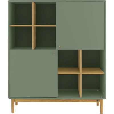 Tom Tailor Зелен шкаф за книги 118x138 cm Color Living - Tom Tailor (9001334055)