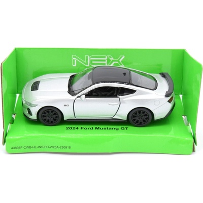 Welly 2024 Ford Mustang GT stříbrný 1:34