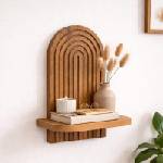 TopMebel Artwill TopMebel МДФ стенен рафт в дъб 26x13x35cm