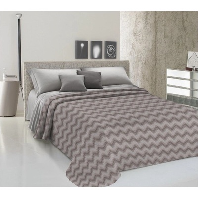 Piquet Prikrývka Zig-zag béžová Béžová 260x280