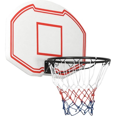 vidaXL Баскетболно табло бяло 90x60x2 см полиетилен (93663)