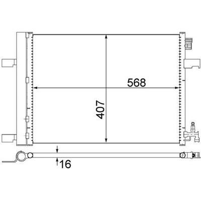 Kondenzátor, klimatizace MAHLE AC 636 000S (AC636000S)