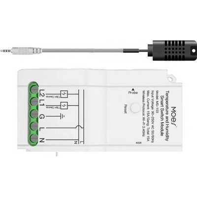 Moes Tuya TH15 dual S čidlem SI7021