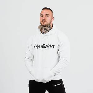 GymBeam Суичър PRO Hoodie White XXL