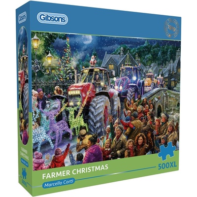 Gibsons Пъзел Gibsons от 500 XL части - Фермерска Коледа (G3569)