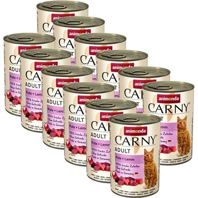 Animonda CARNY Cat Adult пуйка + агне 12 x 400 г