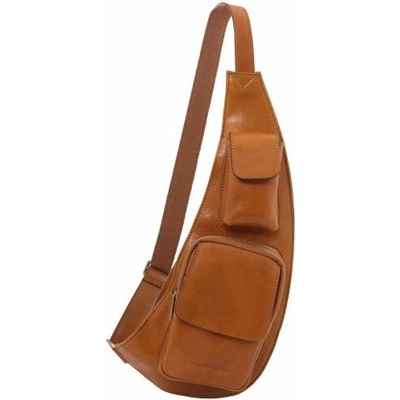 Tuscany Leather Kožená crossbody taška Medová
