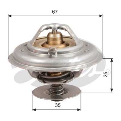 Termostat, chladivo GATES TH14387G1