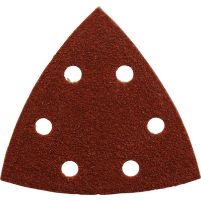 Brúsny papier delta 95 x 95 x 95 mm, suchý zips, 6 otvorov, zrnitosť 40 (50 ks) MAKITA P-42597