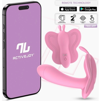 INTOYOU App Series Wingy Butterfly Vibrator with App Pink