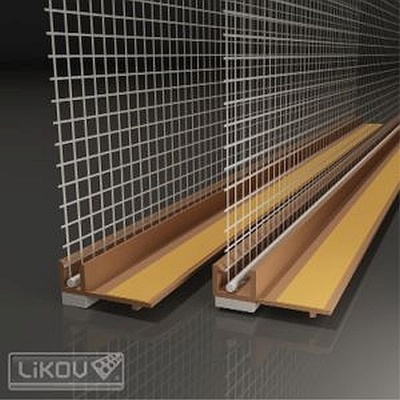 LIKOV LS-VHL 06 lišta okenní začišť. 6mm s krycí lam. a s tk.100mm délka 2,4m hnědá – Zboží Mobilmania