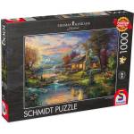 Schmidt Spiele Пъзел Schmidt от 1000 части - Природен рай, Томас Кинкейд (59467)