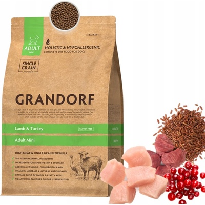 Grandorf Adult Mini Breed Lamb & Turkey 1 kg