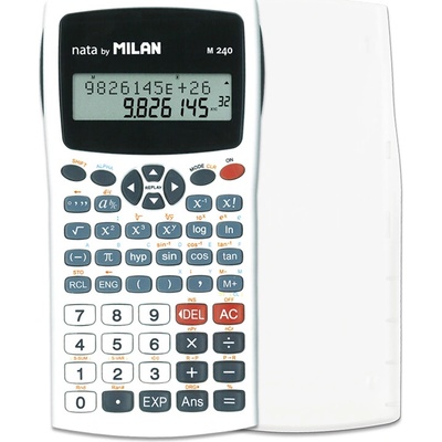 MILAN Kalkulačka M240 White - vedecká 10+2 miestna