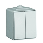 Efapel Двоен девиаторен ключ ip65, ik07; 16ax - 250v ~ cbr - бял (48101 cbr)