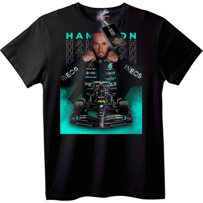 NOONEBRAND Тениска Hamilton F1 Състезание - 5XL, Black