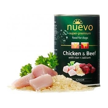 nuevo junior пиле с говеждо и ориз 400гр