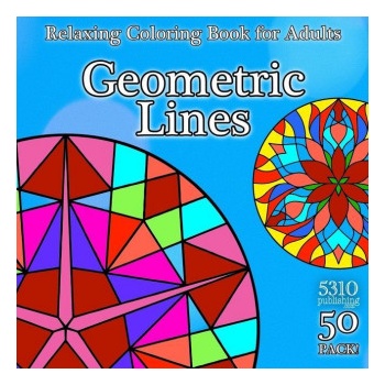 Geometric Lines - Relaxing Coloring Book for Adults