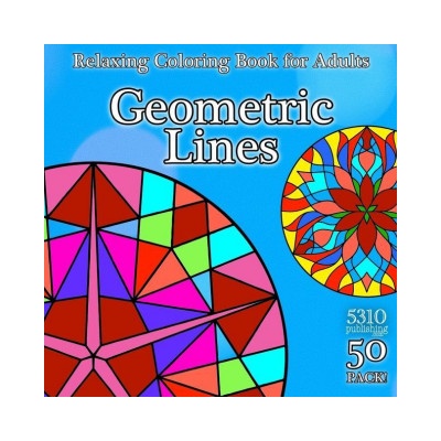 Geometric Lines - Relaxing Coloring Book for Adults | Alex Williams