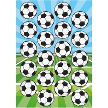 Fondánový papír předvyražený na cupcake fotbal Dekora