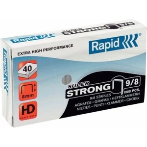 Телчета за телбод Rapid SuperStrong №9/8 1000бр (1710039-24870900-24871000)
