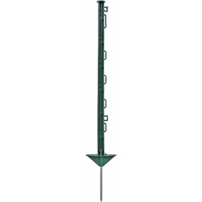 Sloupek plastový pro elektrický ohradník, délka 74 cm, 7 oček, zelený
